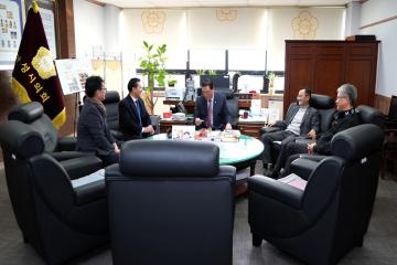 시민장학회 신임 이사장 방문