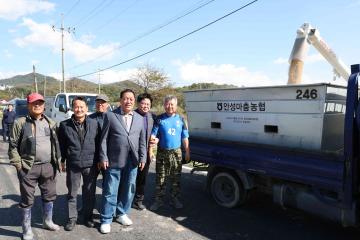 벼 수확 현장방문