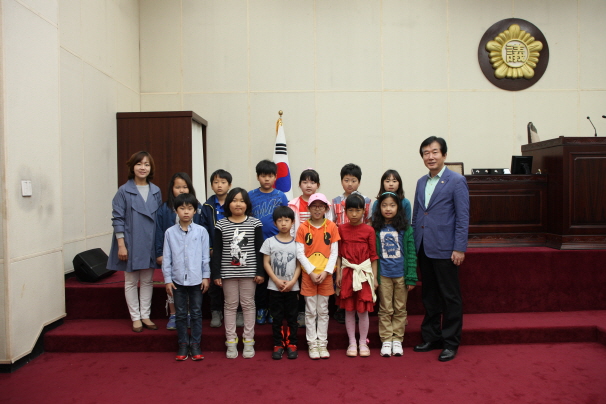 미양 개정초등학교 3,5,6학년 안성시의회 방문 